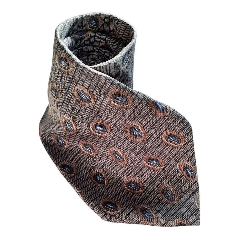 Elegant Gray and Brown Men's Tie